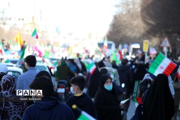 راهپیمایی 22 بهمن  در مشهد مقدس