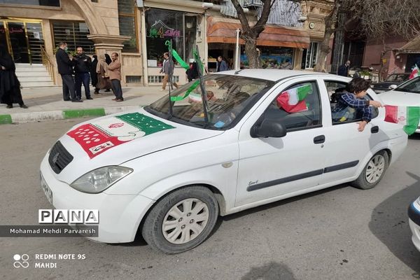 راهپیمایی  خودرویی ۲۲ بهمن در کرمانشاه