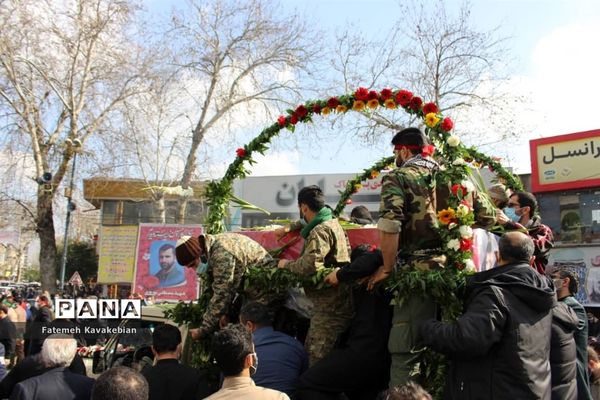 تشییع پیکر شهید مصطفی نوروزی در ساری