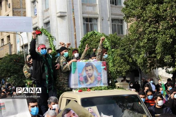 تشییع پیکر شهید مصطفی نوروزی در ساری