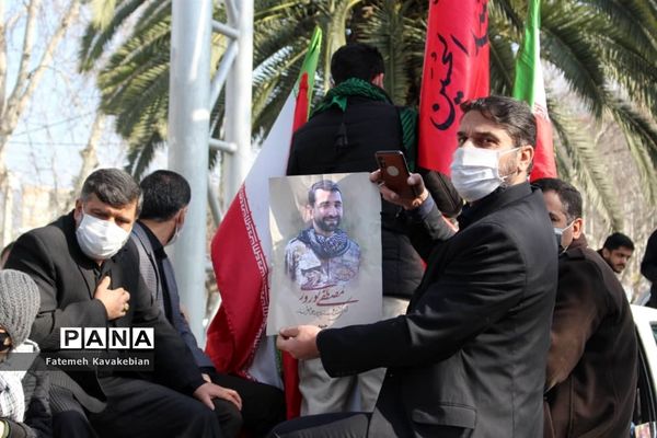 تشییع پیکر شهید مصطفی نوروزی در ساری