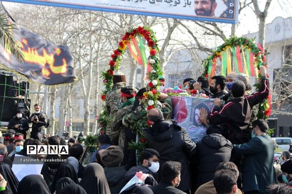 تشییع پیکر شهید مصطفی نوروزی در ساری