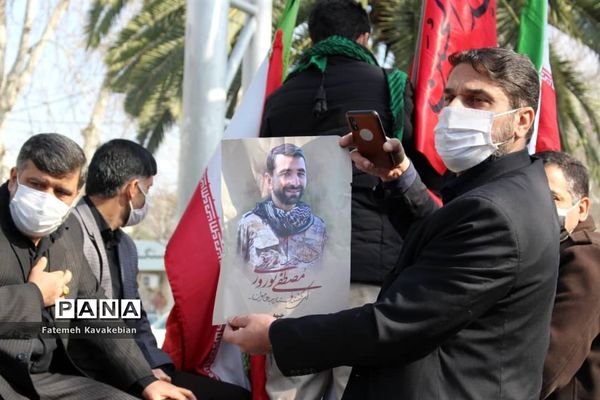 تشییع پیکر شهید مصطفی نوروزی در ساری