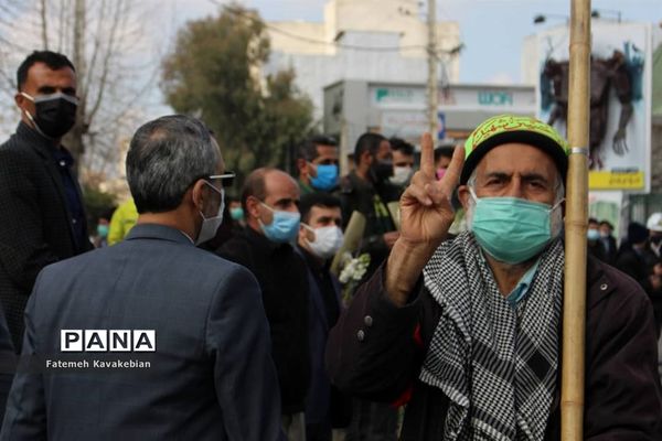 تشییع پیکر شهید مصطفی نوروزی در ساری