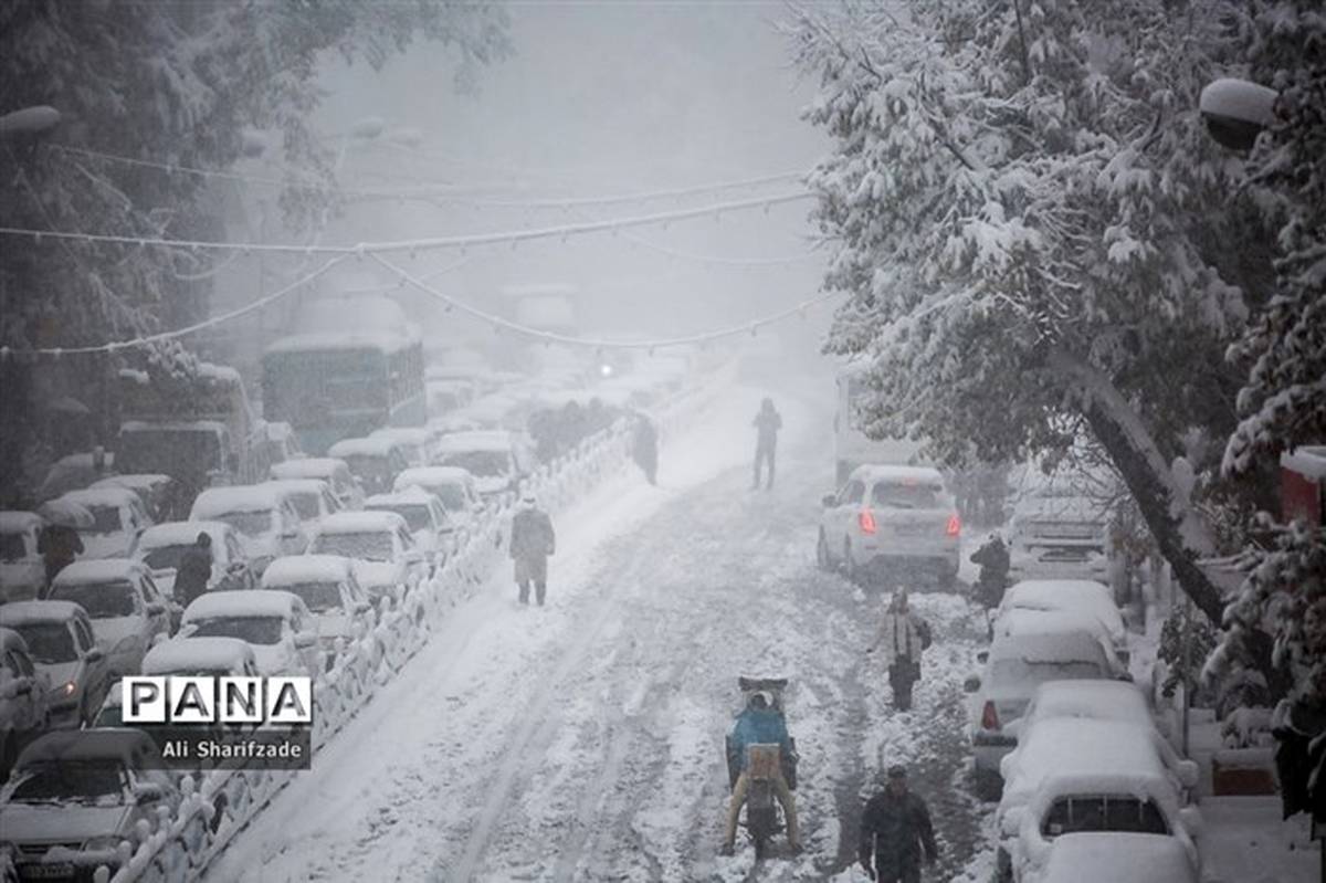 بارش شدید برف و باران در 13 استان کشور