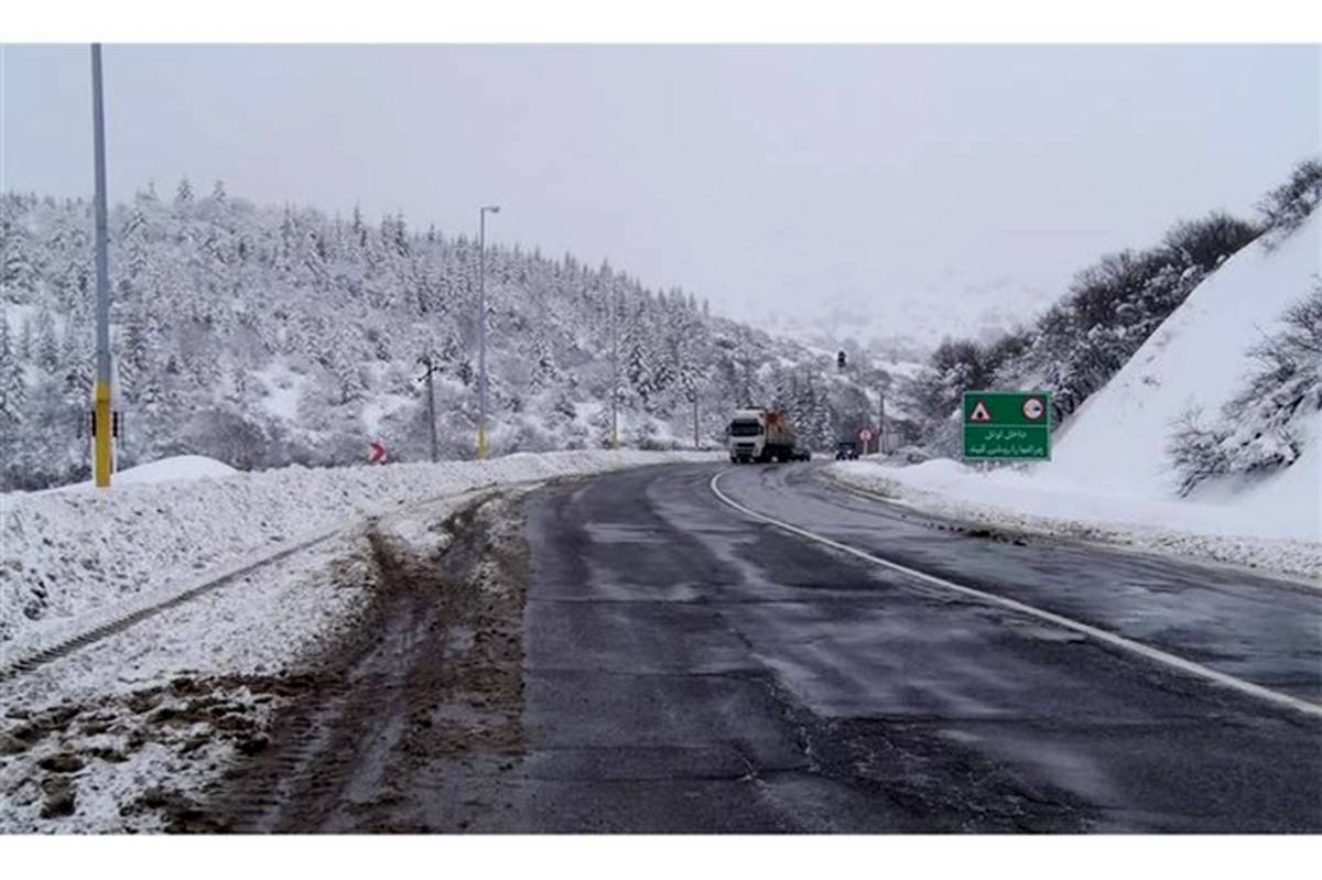 کاهش دما و بارش برف در اردبیل