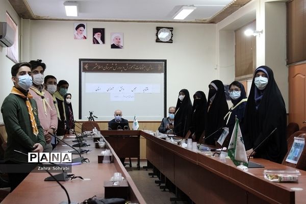 مراسم افتتاحیه دهمین دوره مجلس دانش‌آموزی در شهرستان اسلامشهر