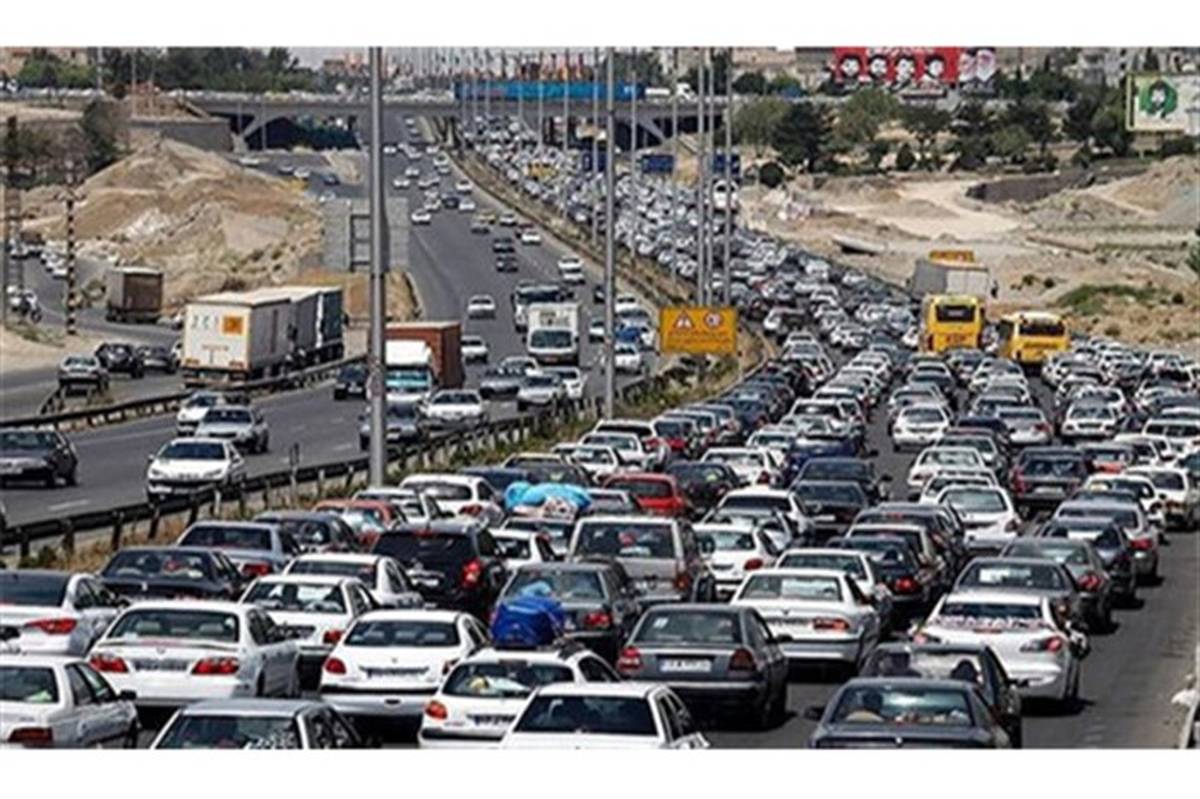 آزادراه کرج تهران؛  بیشترین تردد در 24 ساعت گذشته