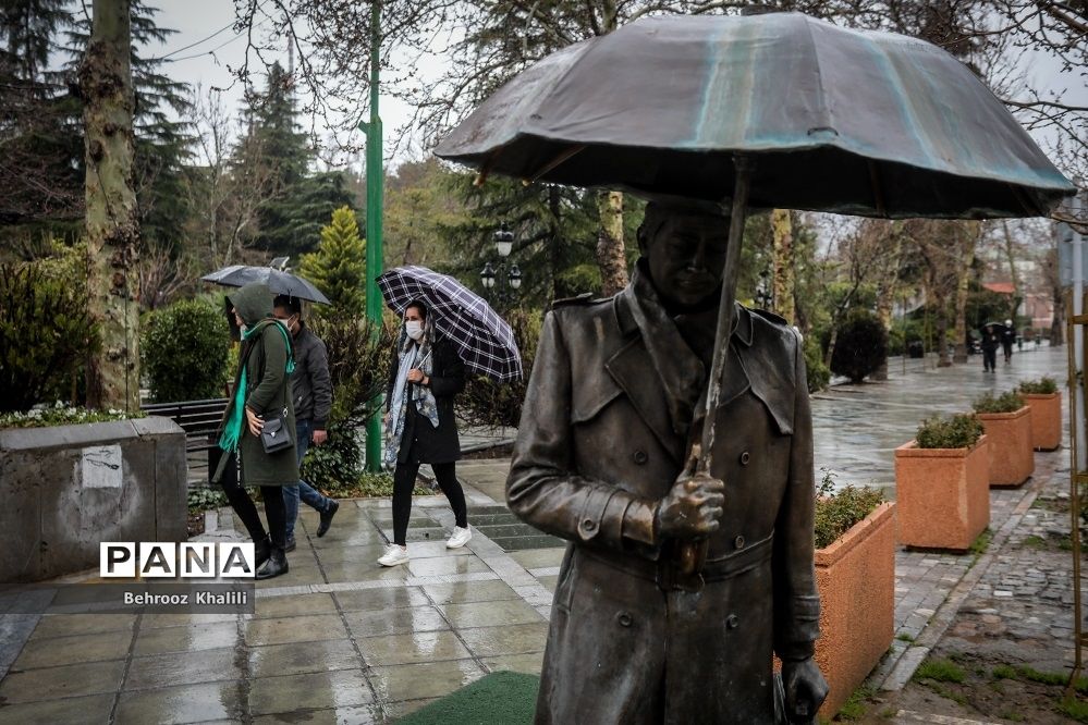 تهران بارانی در آخرین روزهای سال
