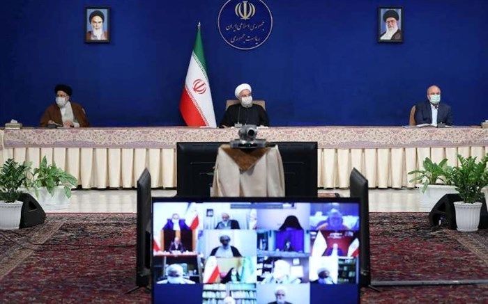 روحانی: ملت ایران در برابر سختی ها زانو نزد