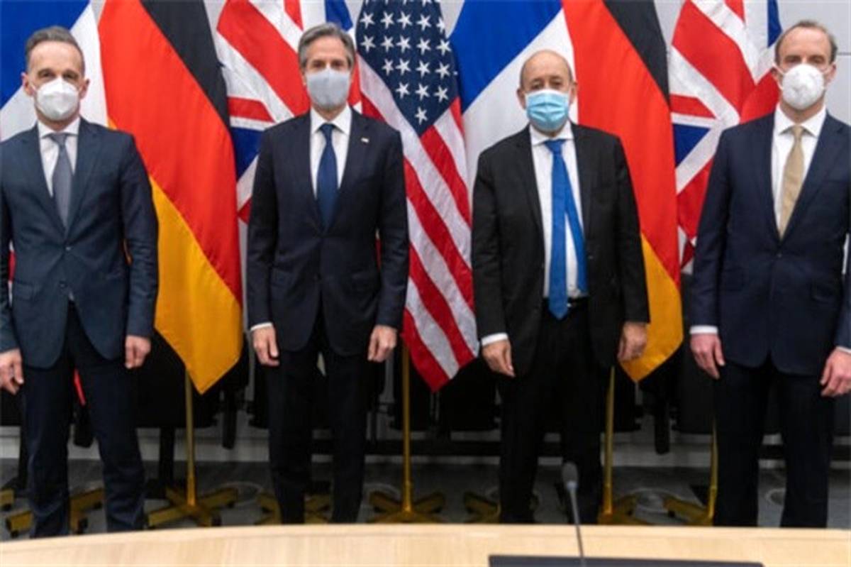 مهمترین محور گفتگوی وزیران خارجه آمریکا و تروئیکای اروپایی