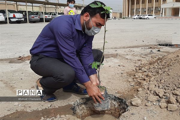 کاشت درخت به مناسبت آغاز بهار در شهرستان کارون