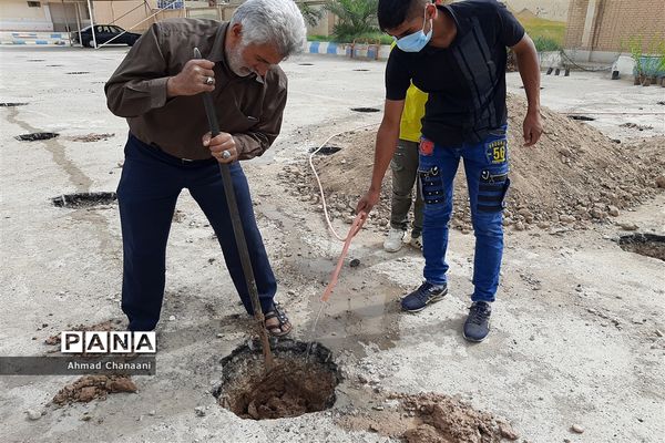 کاشت درخت به مناسبت آغاز بهار در شهرستان کارون