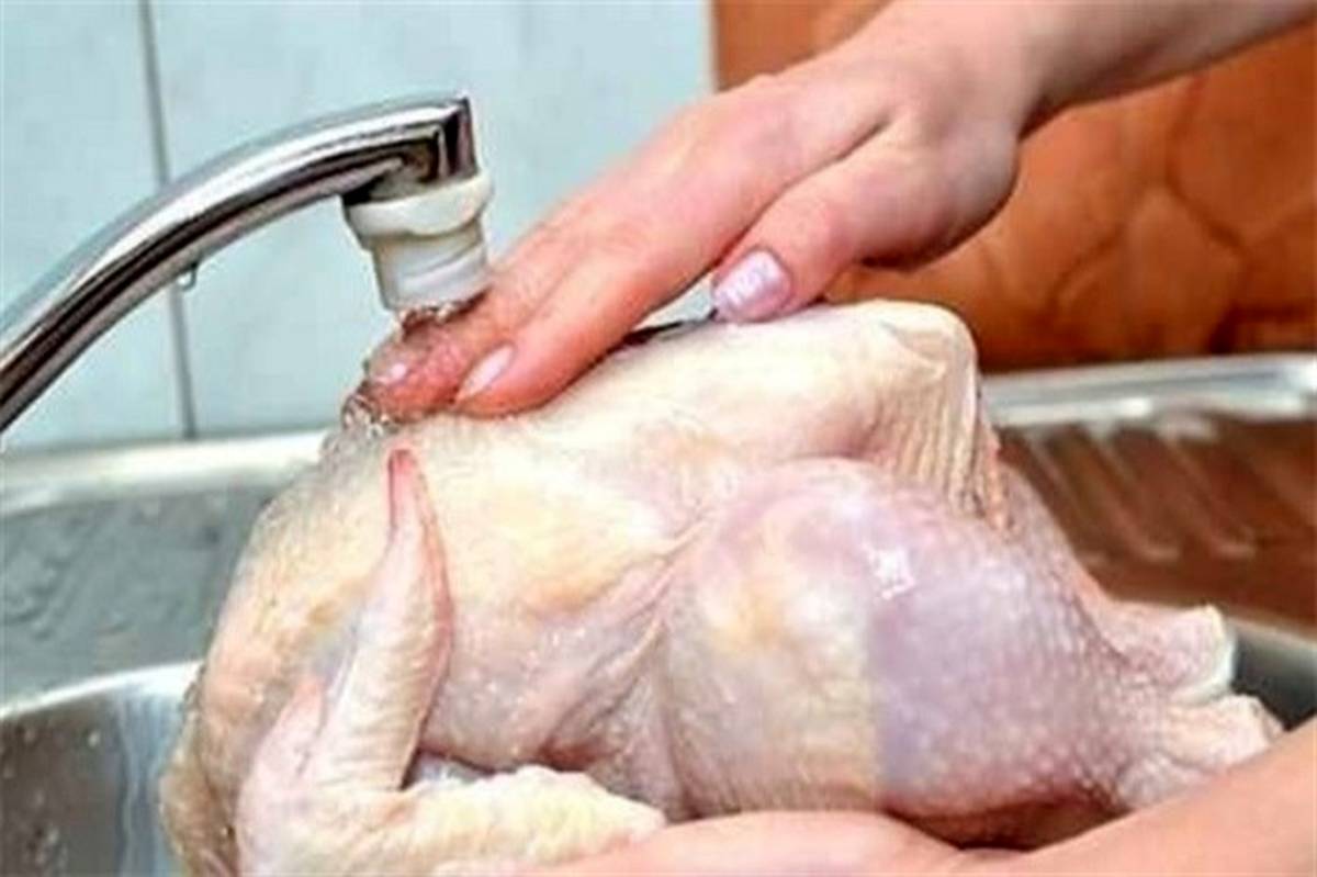 چرا باید مرغ را بشوییم؟