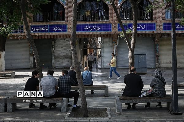 تعطیلی بازار تهران در وضعیت قرمز کرونایی