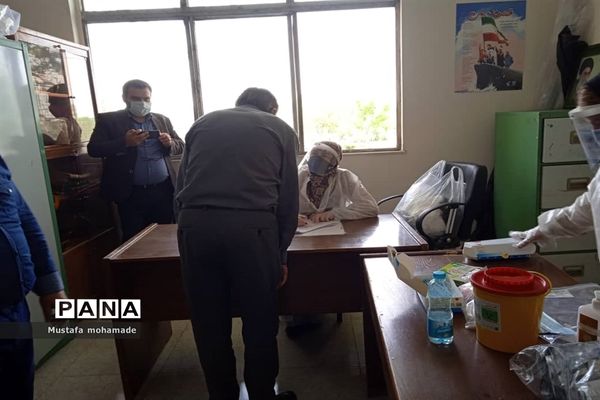 غربالگری کووید ۱۹ در آموزش و پرورش ملارد