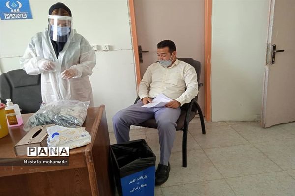 غربالگری کووید ۱۹ در آموزش و پرورش ملارد