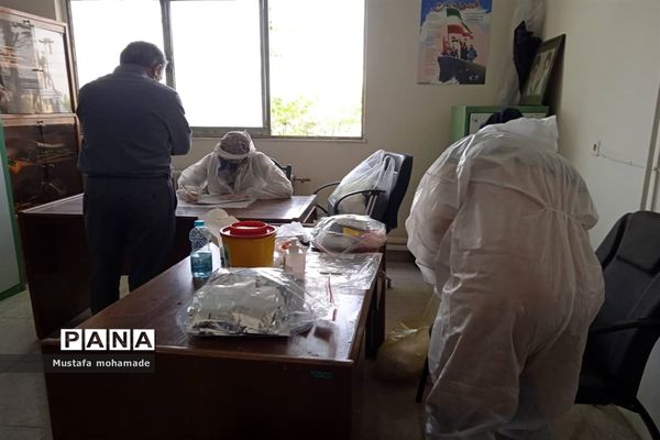 غربالگری کووید ۱۹ در آموزش و پرورش ملارد