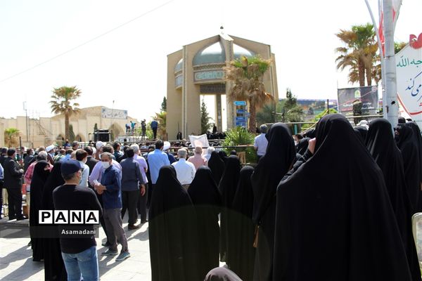 مراسم تشییع پیکرشهید سردارحجازی در استان اصفهان