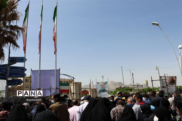 مراسم تشییع پیکرشهید سردارحجازی در استان اصفهان