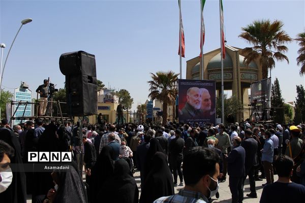 مراسم تشییع پیکرشهید سردارحجازی در استان اصفهان