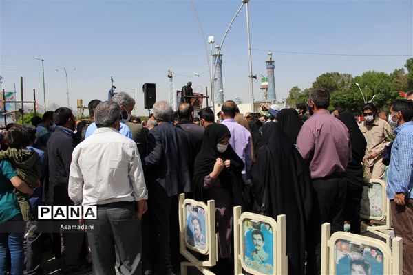 مراسم تشییع پیکرشهید سردارحجازی در استان اصفهان