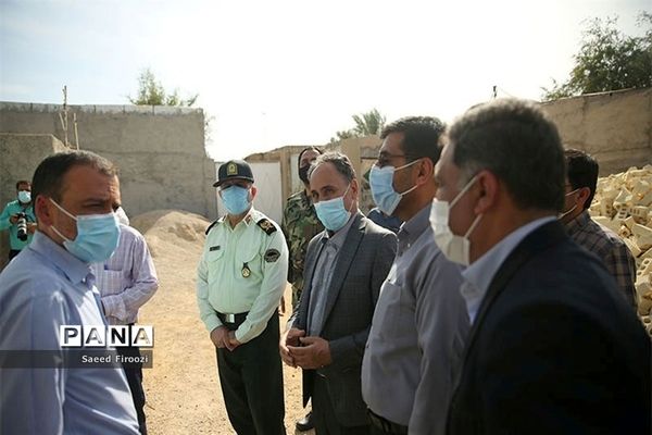 بازدید معاون سیاسی، امنیتی و اجتماعی استاندار بوشهر از مناطق زلزله  گناوه