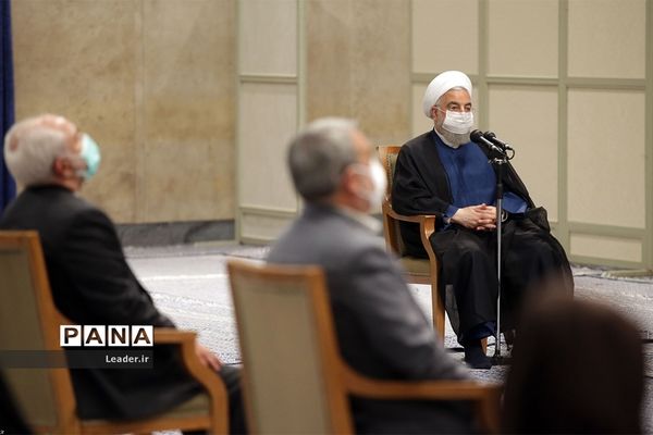 آخرین دیدار رئیس‌جمهور و اعضاء هیئت دولت دوازدهم با رهبر معظم انقلاب