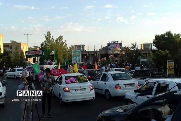 حرکت کاروان شادی به مناسبت عید سعید غدیر در شهرک خاورشهر