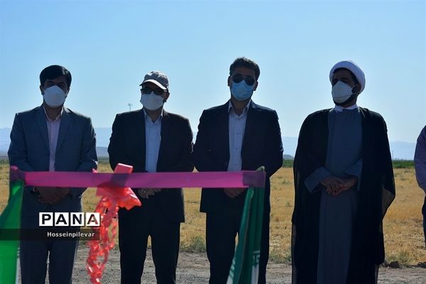 افتتاح پروژه آبیاری کم فشار در بخش ماژان شهرستان خوسف