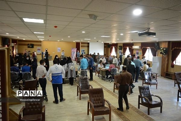 افتتاح مرکز واکسیناسیون دانشگاه فرهنگیان بیرجند استان خراسان جنوبی