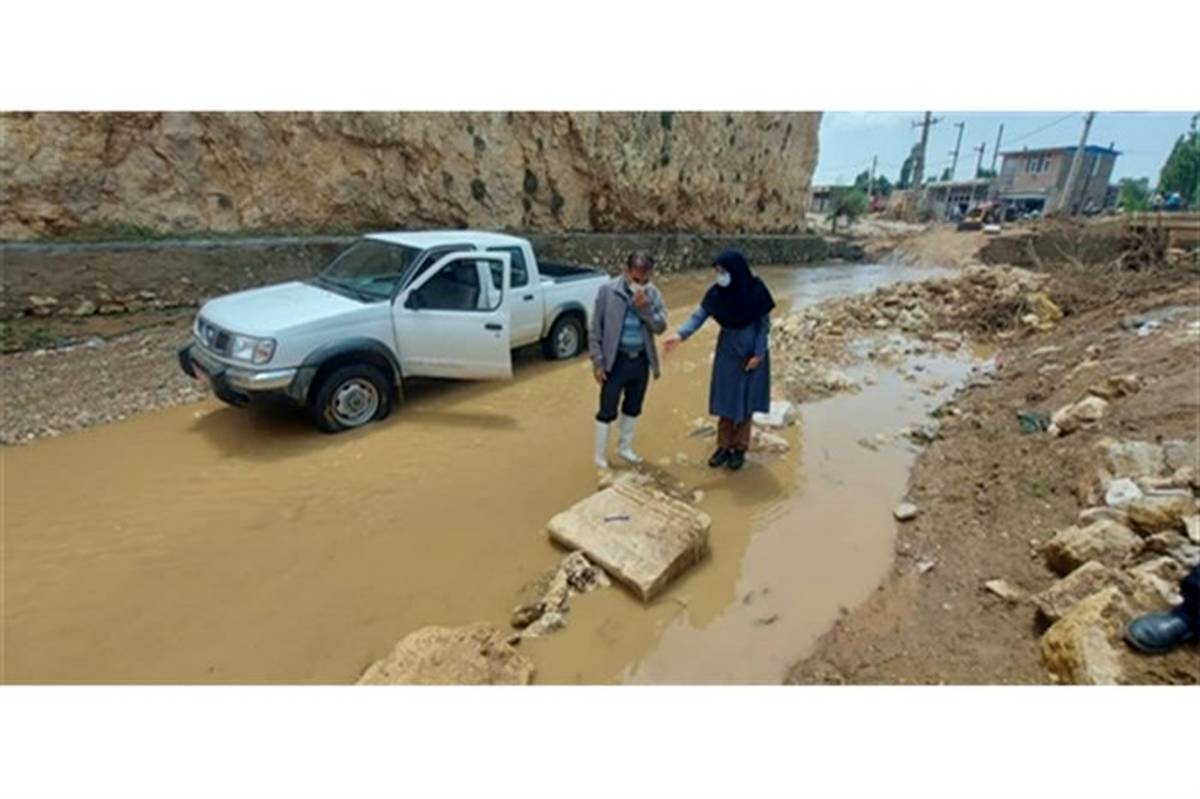 کشف کتیبه‌ 400 ساله در روستای گلابر زنجان پس از سیل