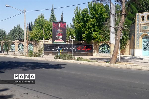 حال هوای خیابان های شهرستان کاشمر در ایام ماه محرم