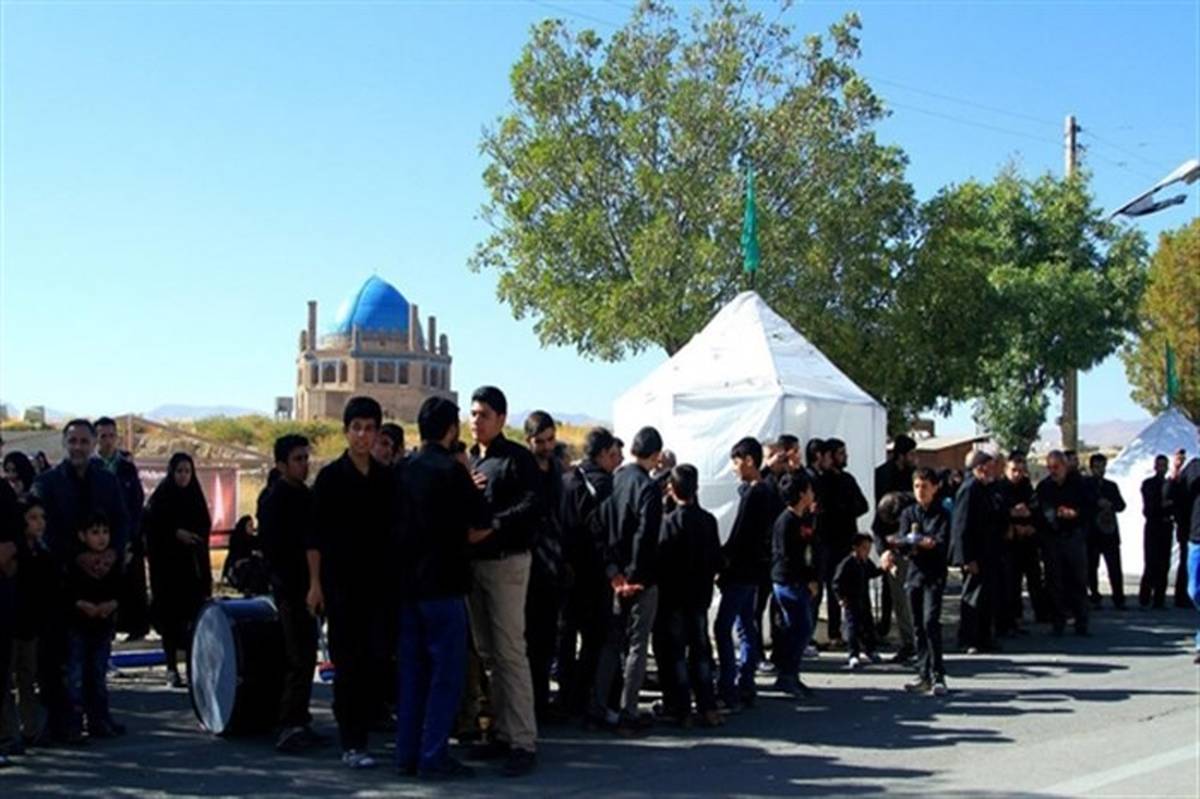 برگزاری مراسم محرم در محوطه تاریخی گنبد سلطانیه