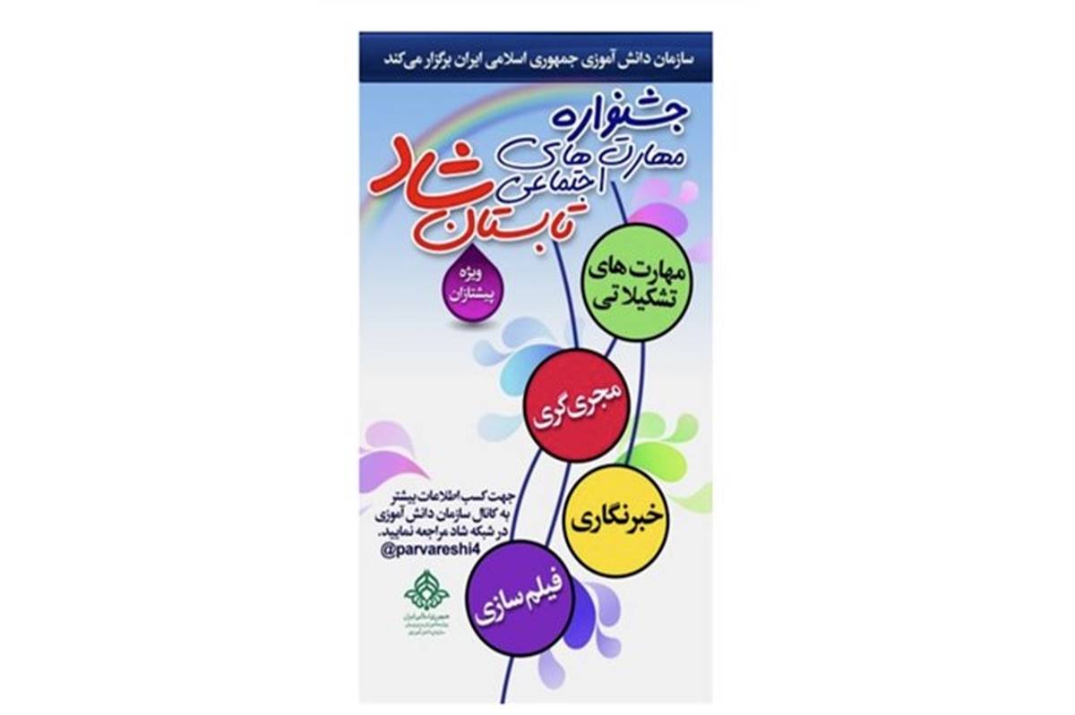 کسب رتبه نخست مربیان و رتبه سوم دانش‌آموزان شهر تهران در جشنواره تابستان شاد