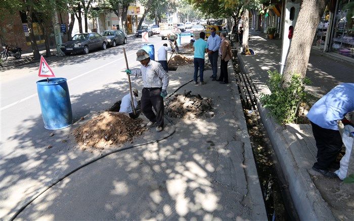 بازدید مدیر عامل آبفای آذربایجان شرقی از پروژه‌های اجرایی بخش فاضلاب