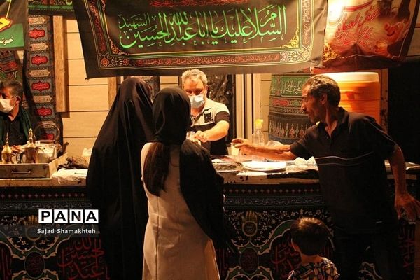 مراسم سوگواری امام حسین (ع) در مناطق مختلف شهر اهواز