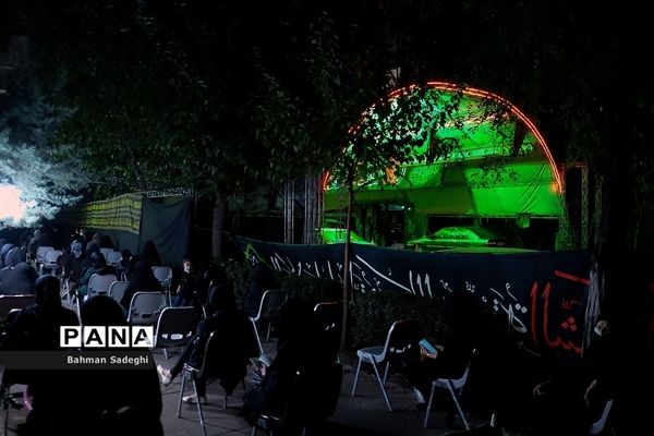 مراسم عزاداری شب تاسوعای حسینی در محله نارمک
