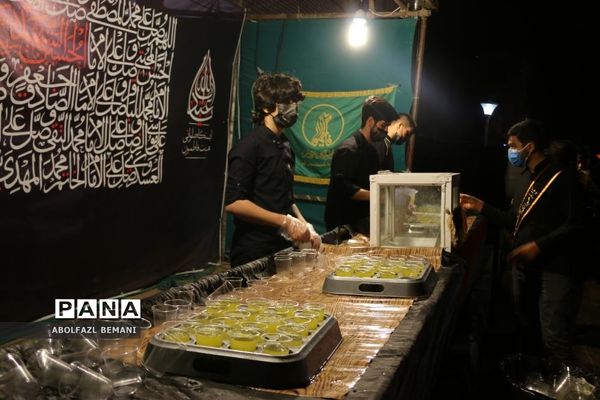عزاداری شب تاسوعا در بوستان کودک قم