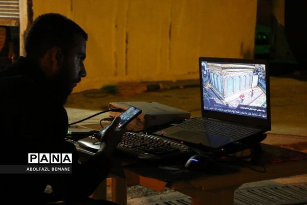 عزاداری شب عاشورا در یادمان شهدای کوه خضر نبی قم