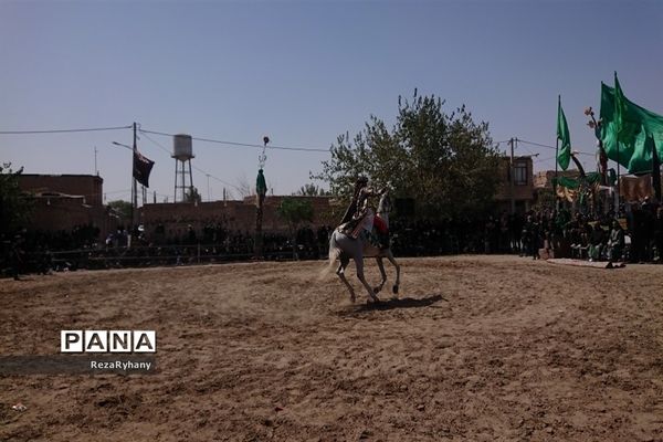 مراسم عزاداری و تعزیه  برای اسیران کربلا در روستای فرح آباد کاشمر