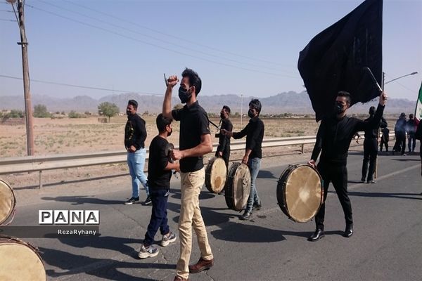 مراسم عزاداری و تعزیه  برای اسیران کربلا در روستای فرح آباد کاشمر