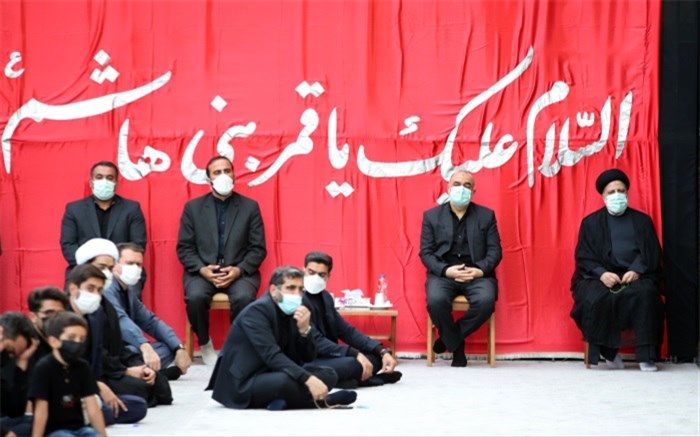 برگزاری سومین شب مراسم عزاداری سالار شهیدان با حضور رئیس‌جمهوری
