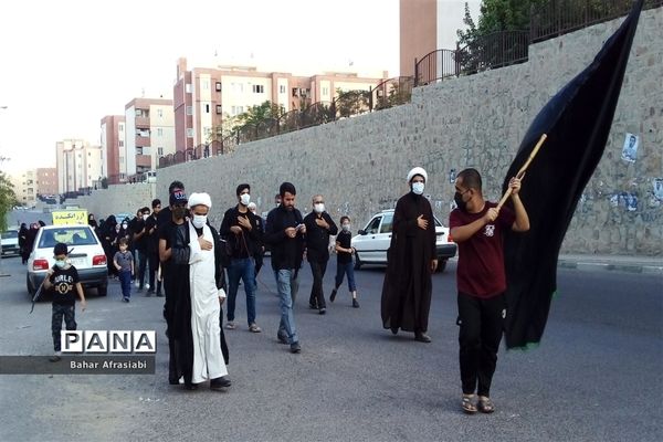 برگزاری دسته عزاداری شهادت امام سجاد(ع) در شهرک آبشناسان شهرستان رباط کریم