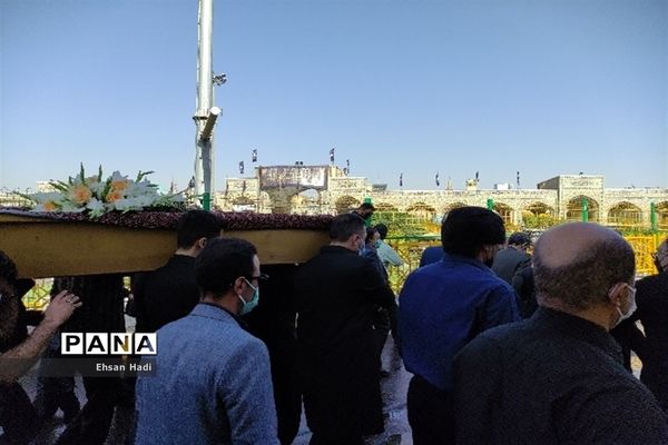 تشییع پیکر حاج محمد خجسته در مشهد