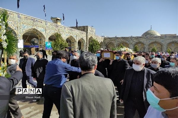 تشییع پیکر حاج محمد خجسته در مشهد