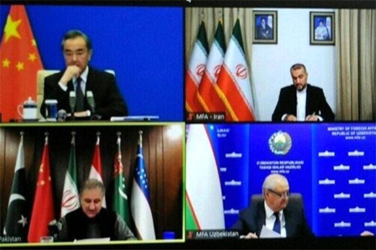 نشست مجازی وزیران خارجه ۶ کشور همسایه افغانستان برگزار شد