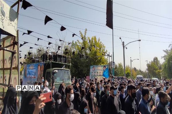 تشییع پیکر مطهر شهید محمد اینانلو در البرز