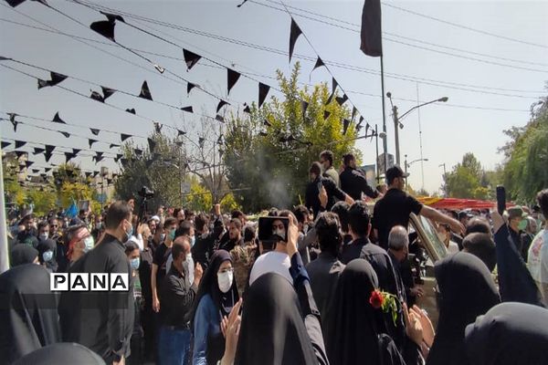 تشییع پیکر مطهر شهید محمد اینانلو در البرز