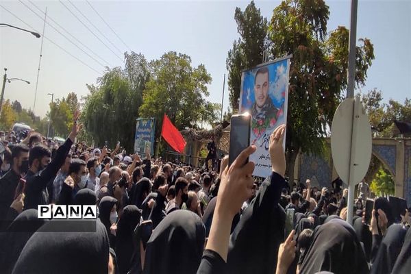تشییع پیکر مطهر شهید محمد اینانلو در البرز